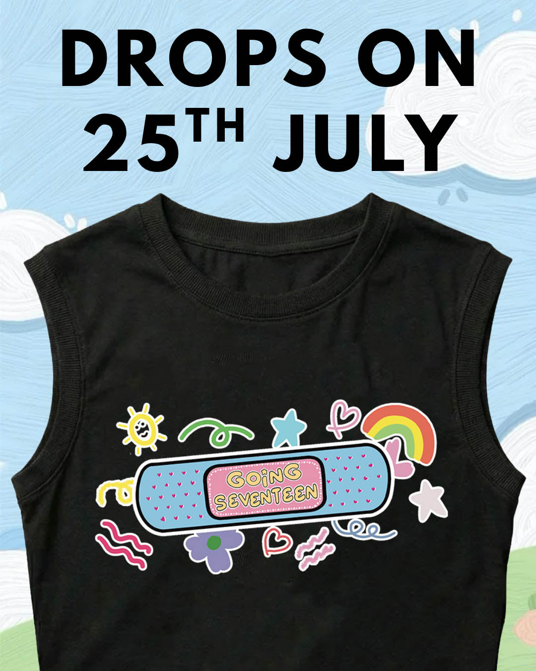 (Coming Soon) Going Seventeen Crop Tank