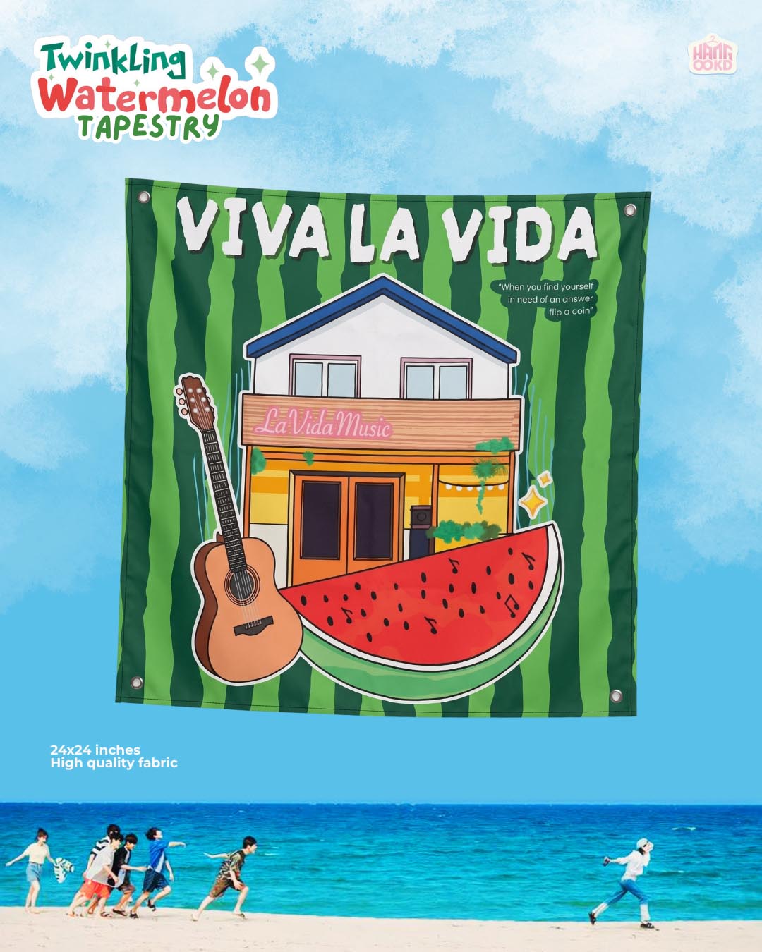 Twinkling Watermelon Tapestry