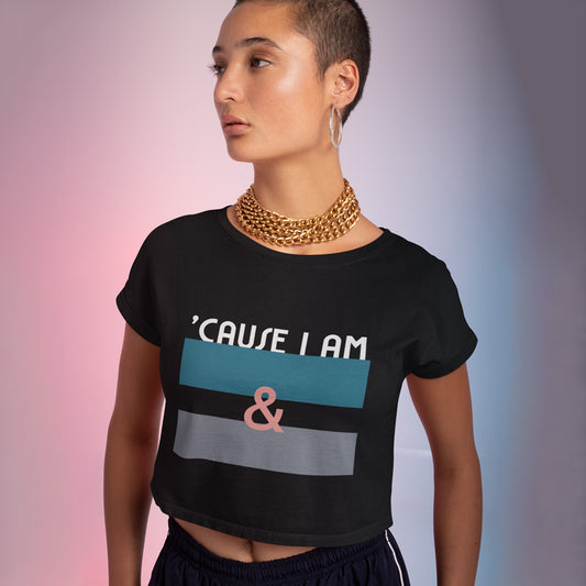 Blue & Grey - Crop Top