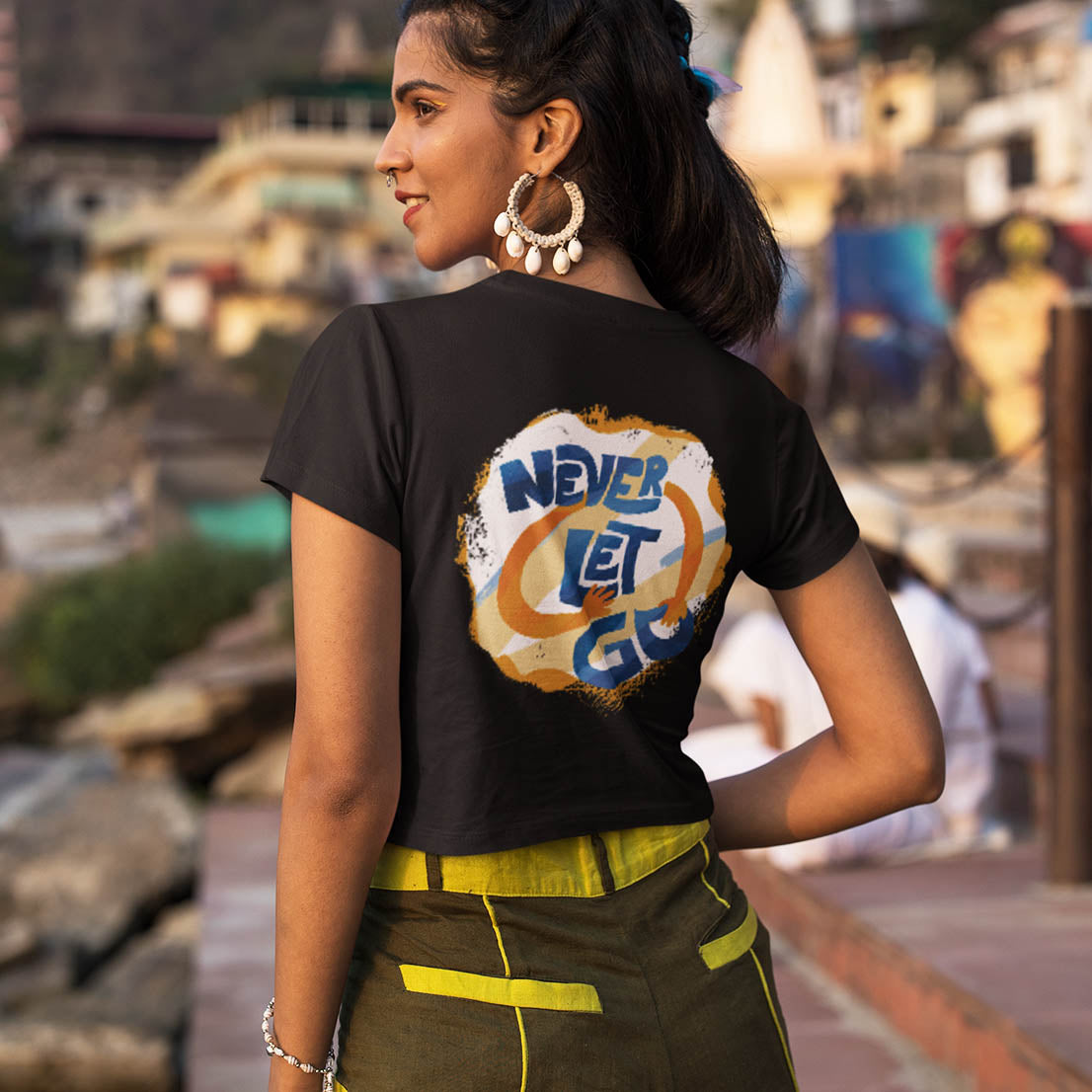 Never Let Go (JK FESTA Song) - Crop Top (Back Print)