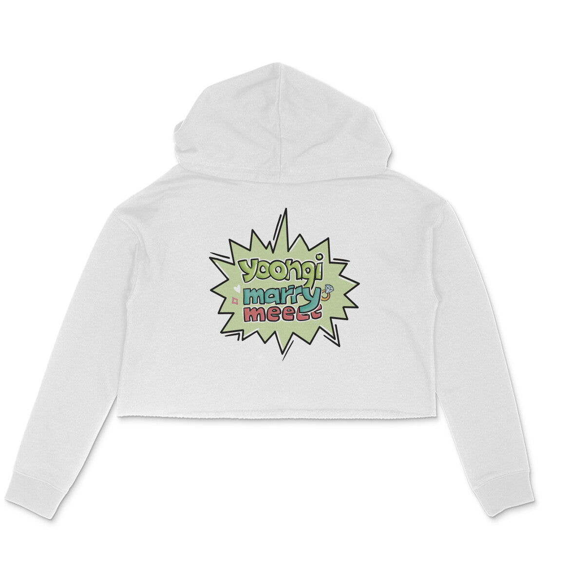 Yoongi Marry Me - Crop Hoodie