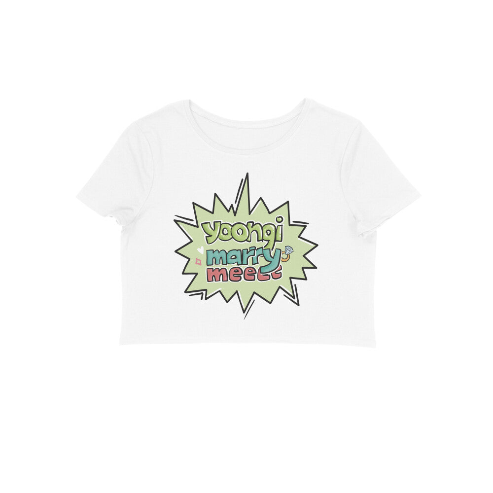 Yoongi Marry Me - Crop Top