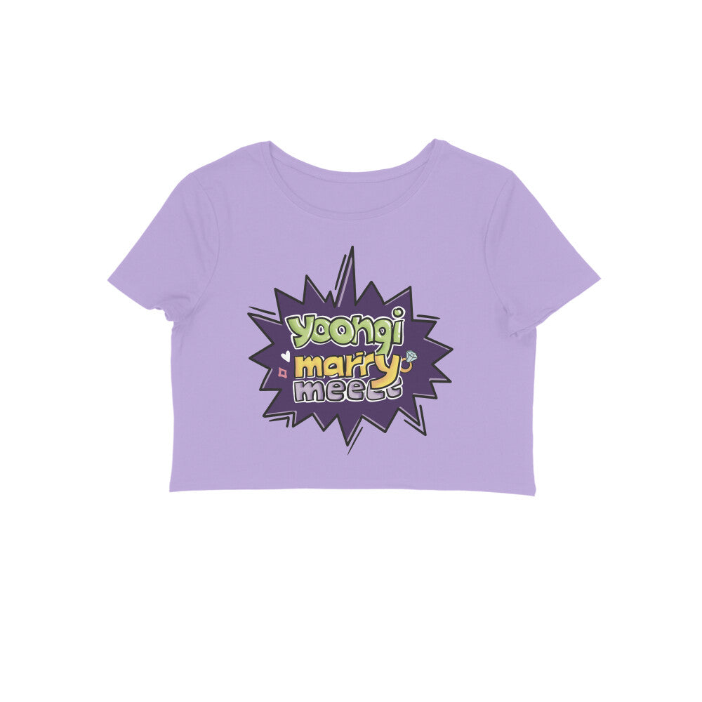 Yoongi Marry Me - Crop Top