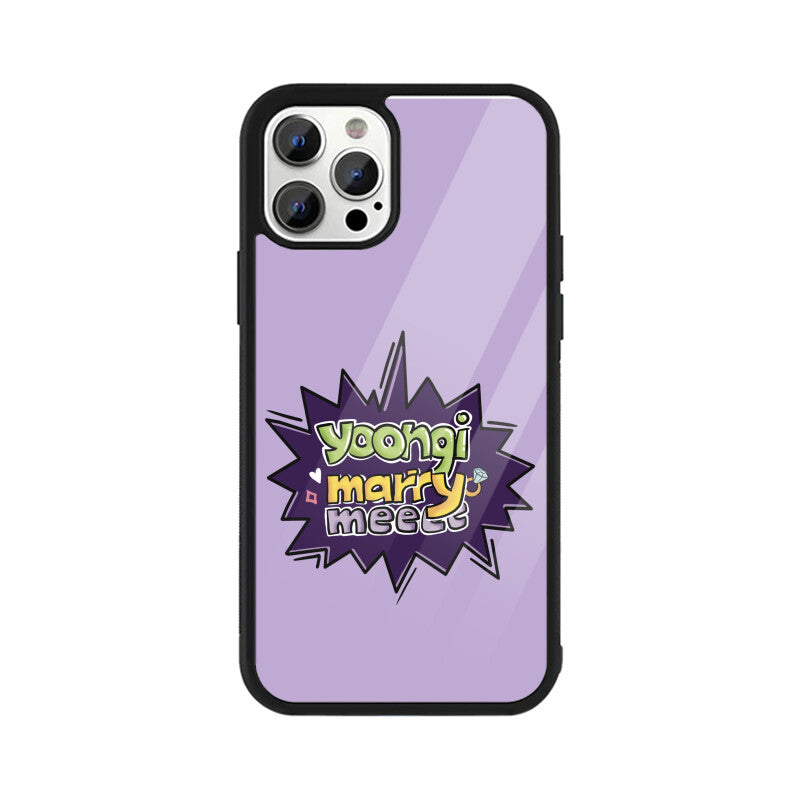 Yoongi Marry Me - Glass Phone Case