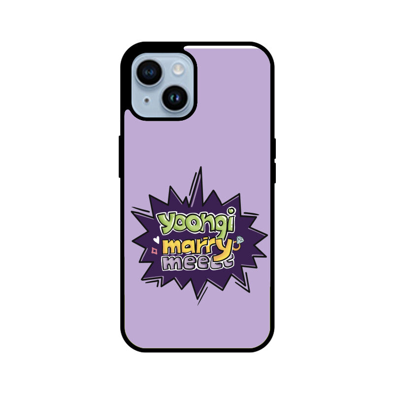 Yoongi Marry Me - Glass Phone Case