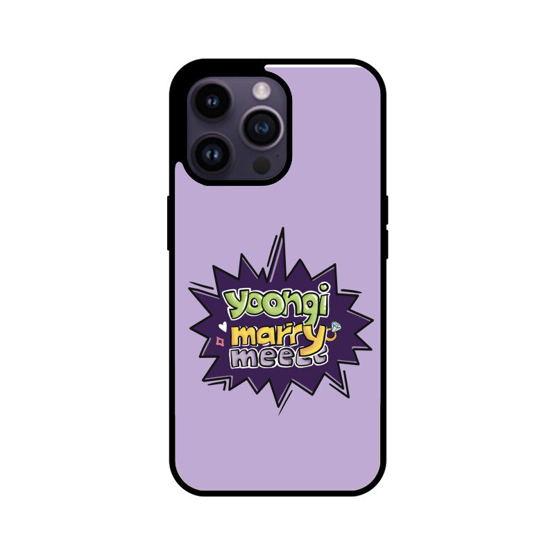 Yoongi Marry Me - Glass Phone Case
