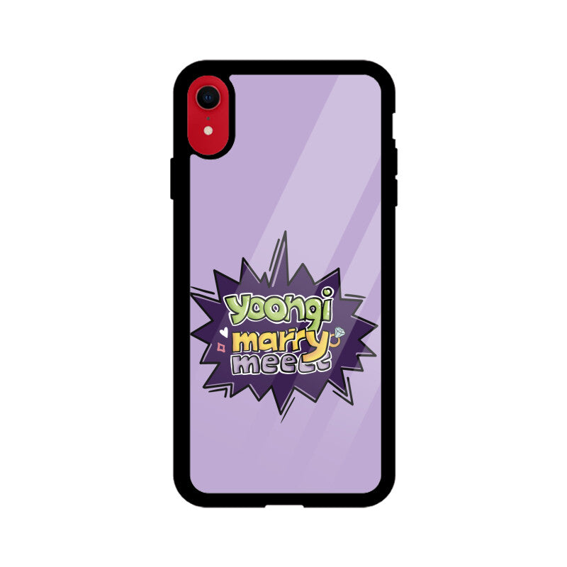 Yoongi Marry Me - Glass Phone Case