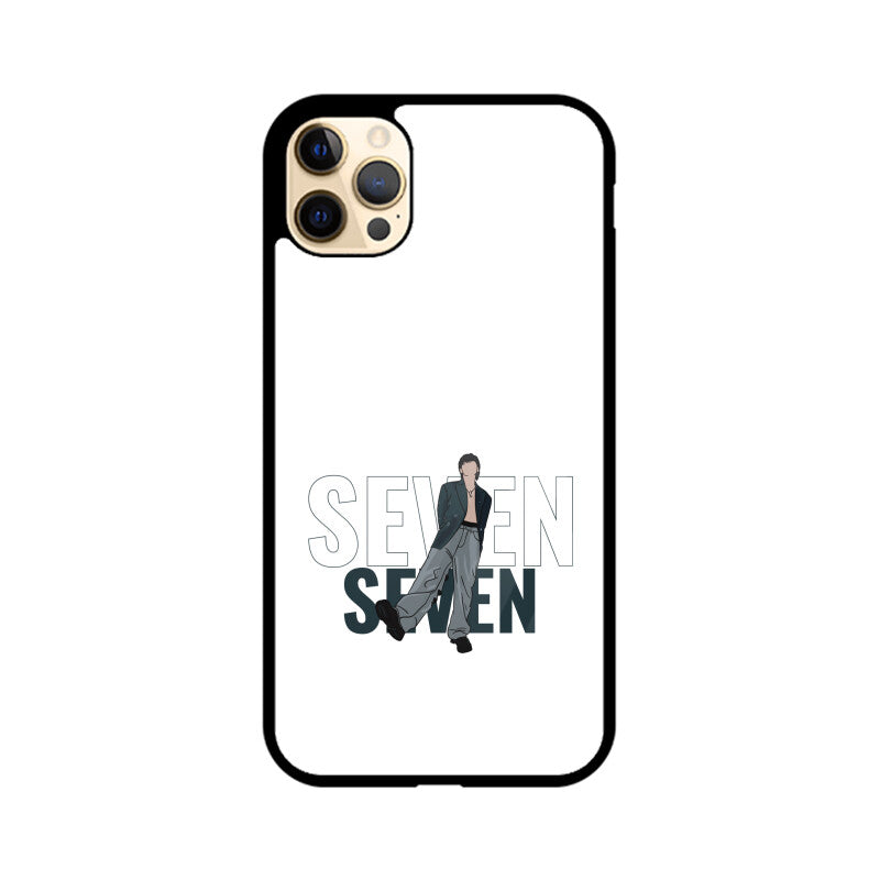 Seven (Jungkook) White - Glass phone case