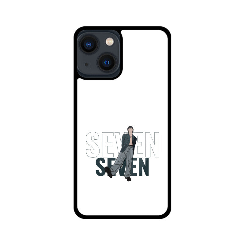 Seven (Jungkook) White - Glass phone case
