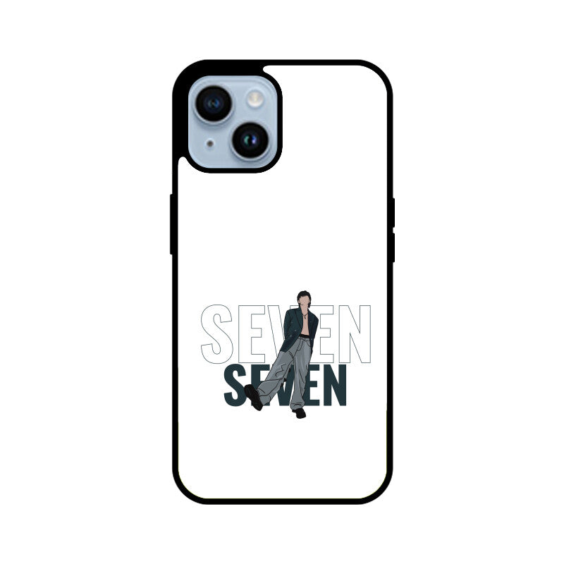 Seven (Jungkook) White - Glass phone case