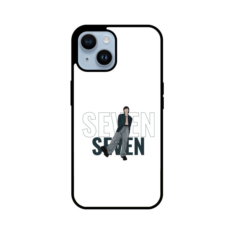 Seven (Jungkook) White - Glass phone case