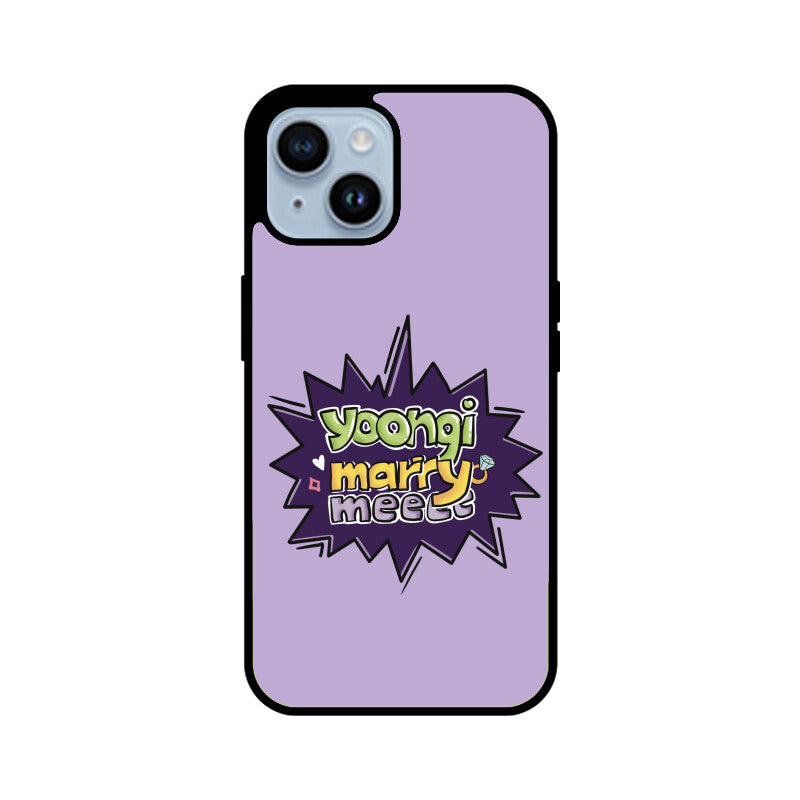 Yoongi Marry Me - Glass Phone Case