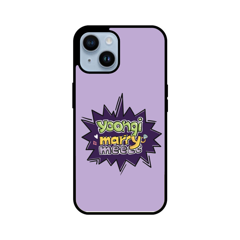 Yoongi Marry Me - Glass Phone Case