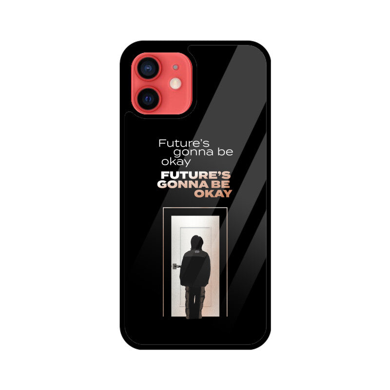 Future's gonna be okay (D-Day by Agust D) - Glass Phone Case (iPhone)
