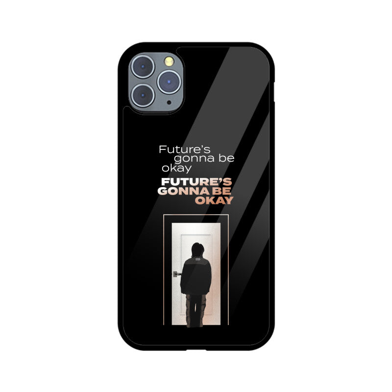 Future's gonna be okay (D-Day by Agust D) - Glass Phone Case (iPhone)