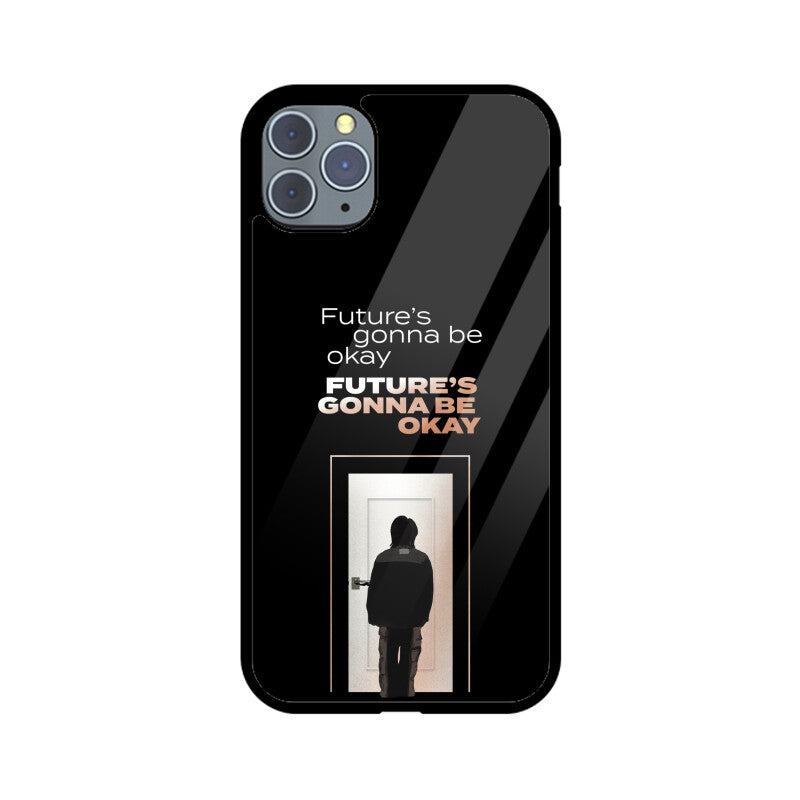 Future's gonna be okay (D-Day by Agust D) - Glass Phone Case (iPhone)