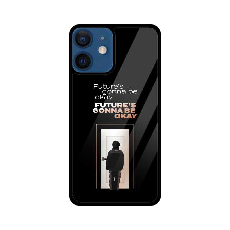 Future's gonna be okay (D-Day by Agust D) - Glass Phone Case (iPhone)