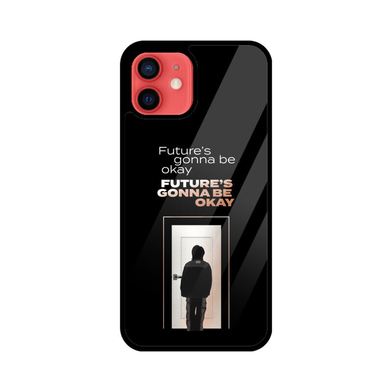 Future's gonna be okay (D-Day by Agust D) - Glass Phone Case (iPhone)