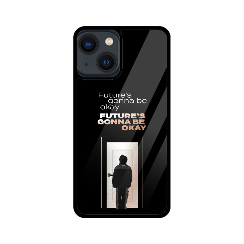 Future's gonna be okay (D-Day by Agust D) - Glass Phone Case (iPhone)