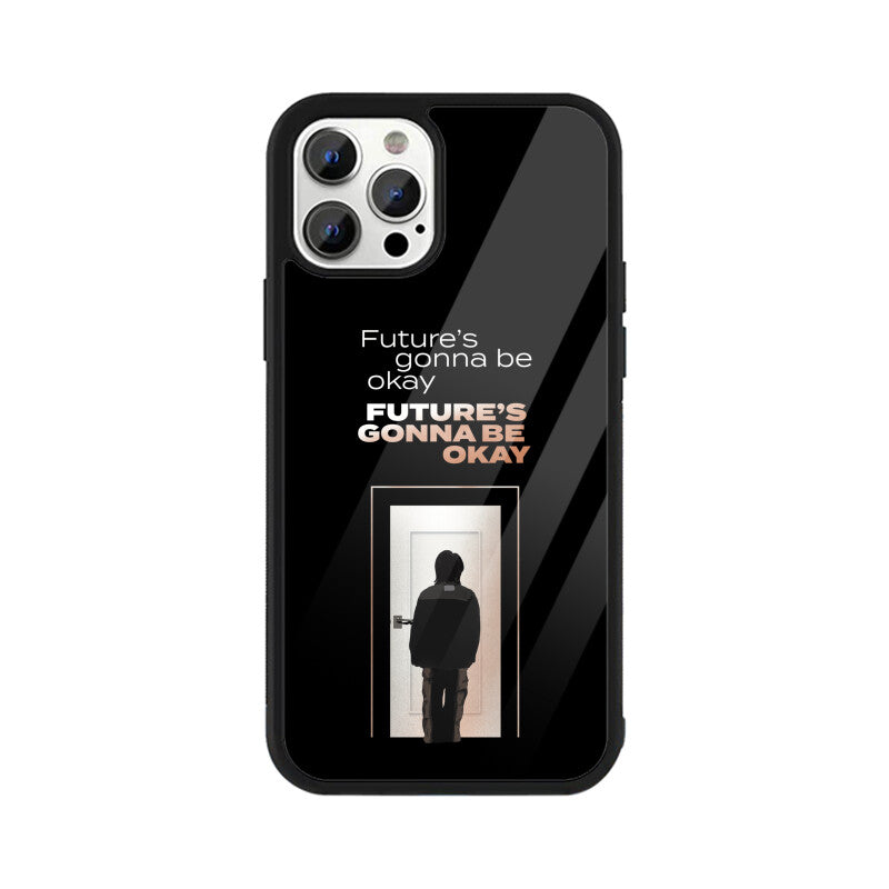 Future's gonna be okay (D-Day by Agust D) - Glass Phone Case (iPhone)