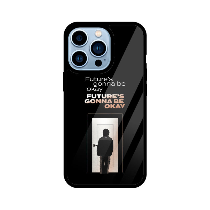 Future's gonna be okay (D-Day by Agust D) - Glass Phone Case (iPhone)