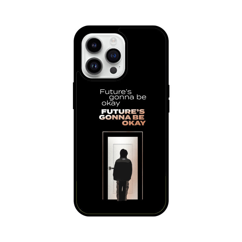 Future's gonna be okay (D-Day by Agust D) - Glass Phone Case (iPhone)