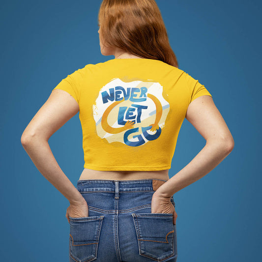 Never Let Go (JK FESTA Song) - Crop Top (Back Print)