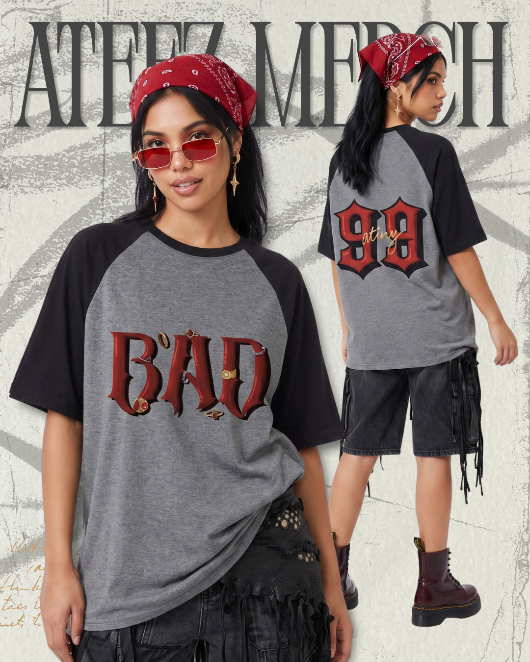 BAD Ateez Oversized T-shirt (Pre orders OPEN)