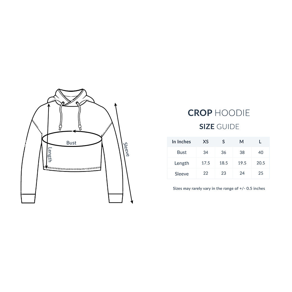 TXT Crown Morse Code - Crop Hoodie