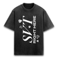 Seventeen Right Here - Oversized Tee (Puff Print, Acid Wash)