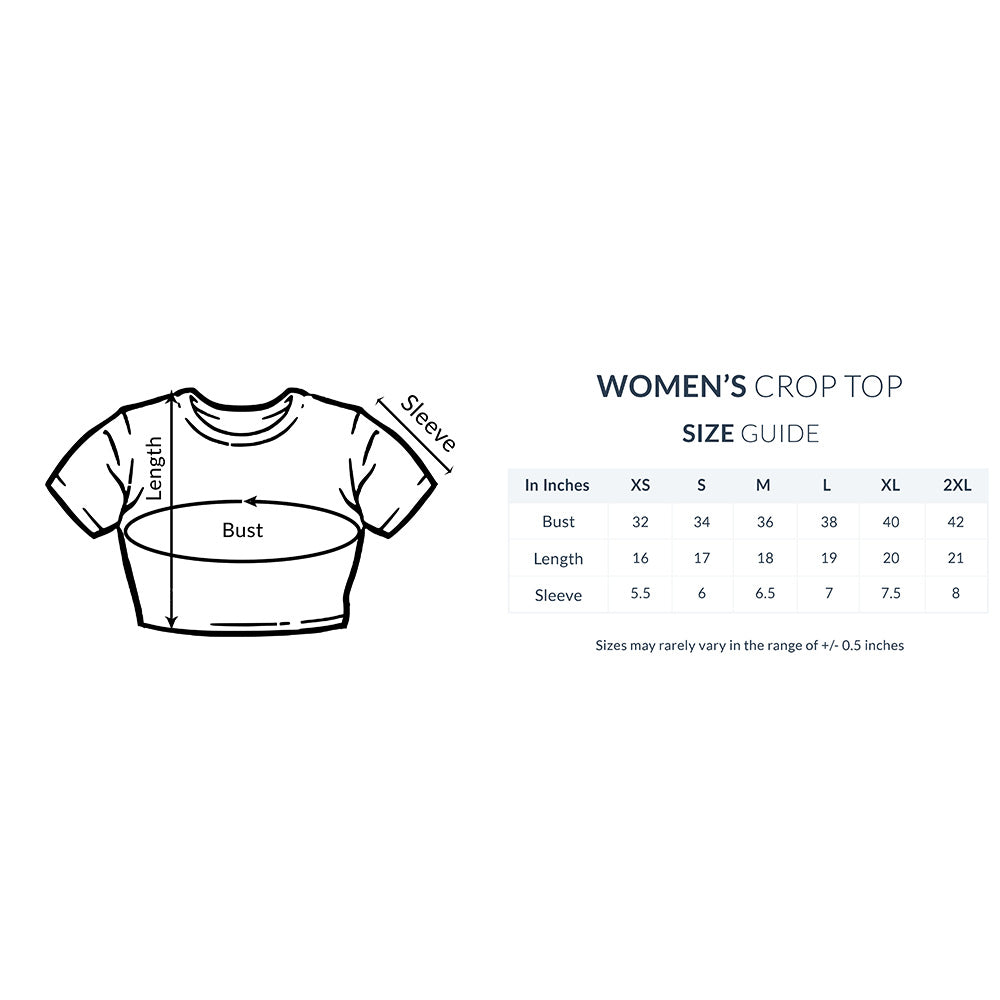 Aaju Nice! Seventeen (Blue Print) - Crop Top