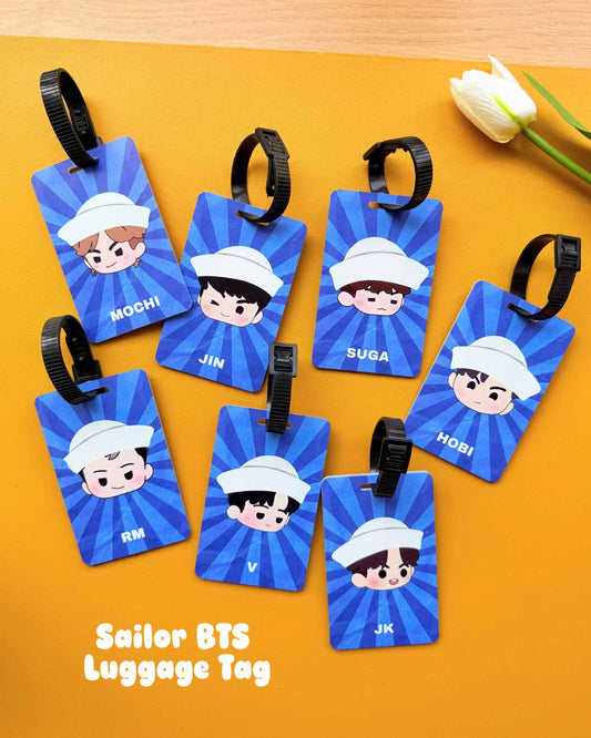 Pre-Order OPEN: Set of 7 Sailor BTS Luggage Tags