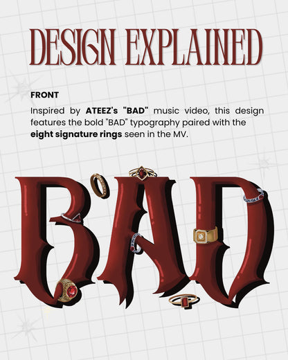 BAD Ateez Crop Baby Tee (Pre orders OPEN)