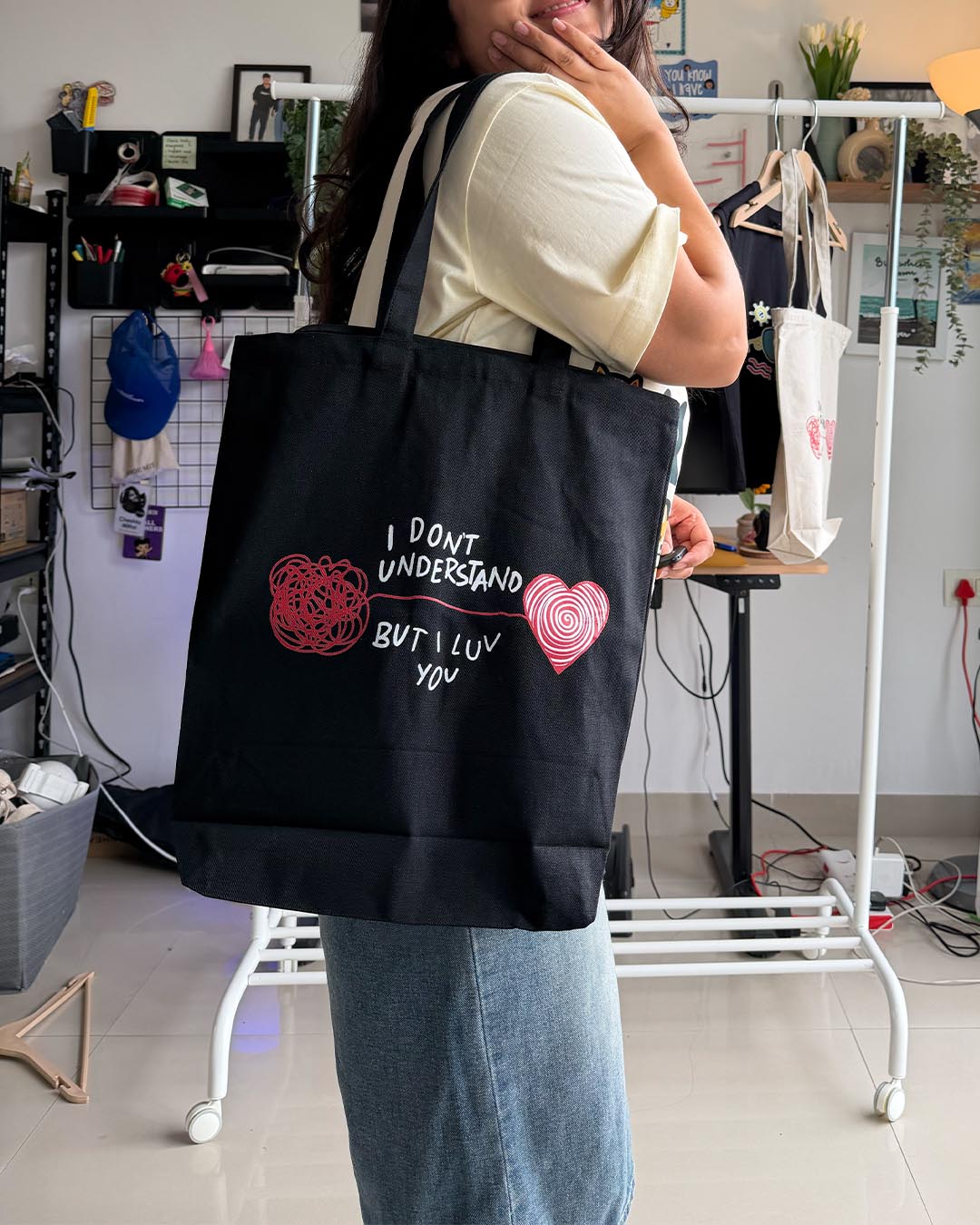 I don't understand but I luv you Seventeen Tote Bag