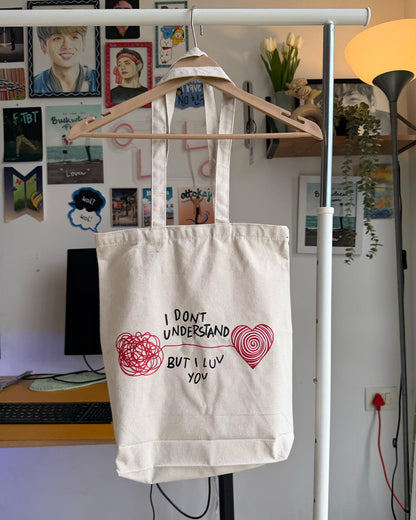 I don't understand but I luv you Seventeen Tote Bag