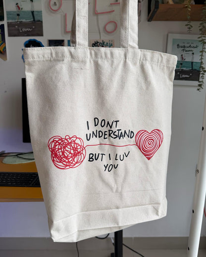 I don't understand but I luv you Seventeen Tote Bag