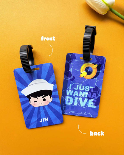 BTS Jin Sailor Luggage Tag
