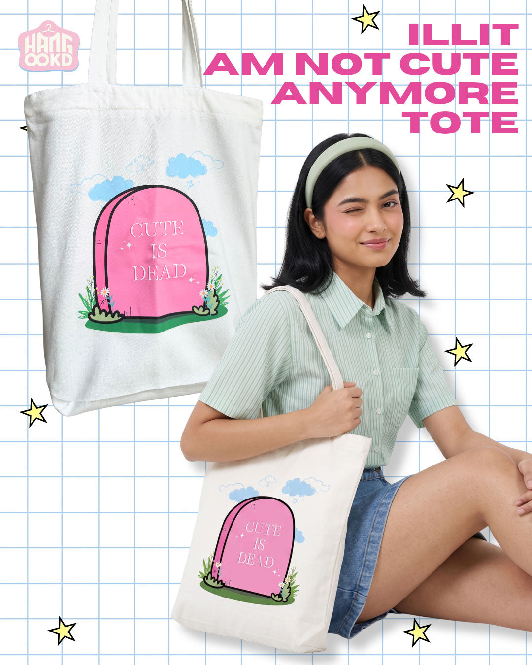 ILLIT Not Cute Anymore Tote Bag