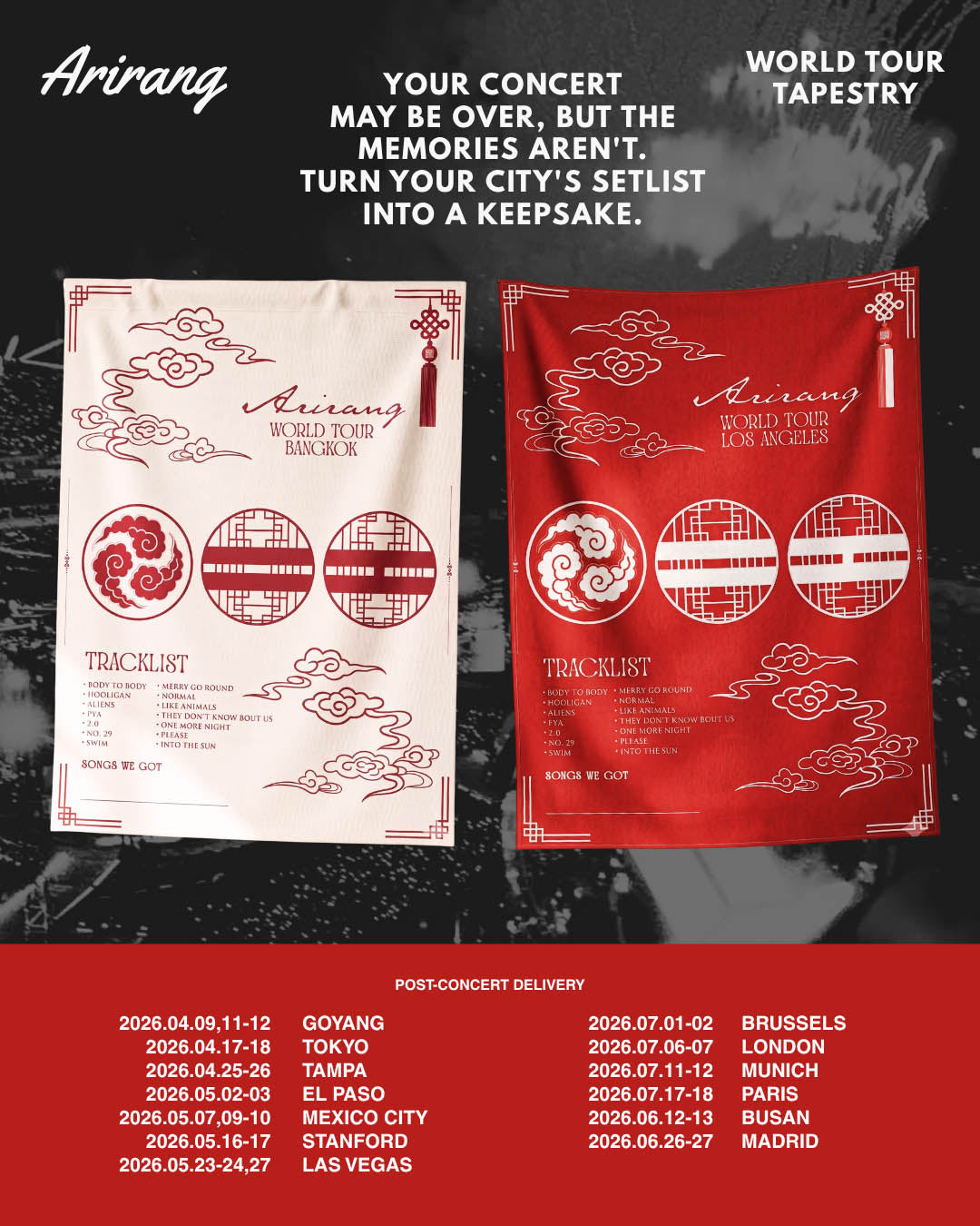 Arirang World Tour Tapestry