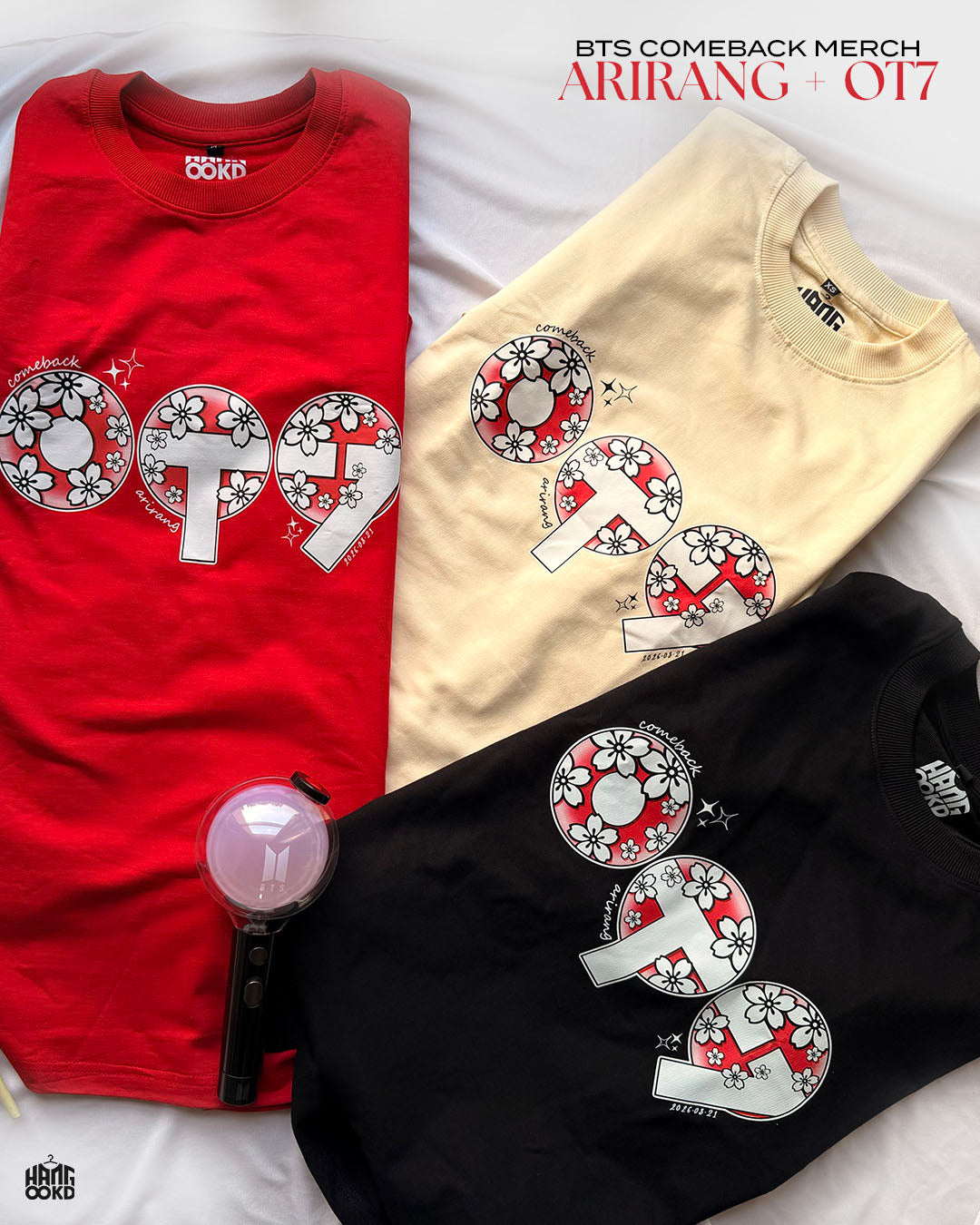 OT7 BTS Arirang Cherry Blossom Oversized T-shirt – Hangookd