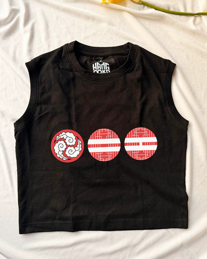 Arirang BTS Traditional Patterns Crop Tank Tee