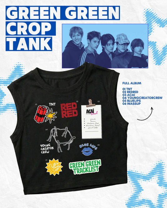 Green Green Tracklist Cortis Crop Tank