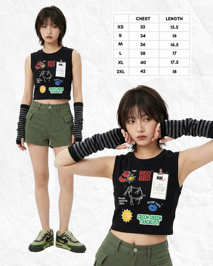 Green Green Tracklist Cortis Crop Tank