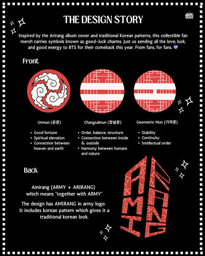 Arirang Amirang BTS Traditional Patterns - Premium Oversized Tee
