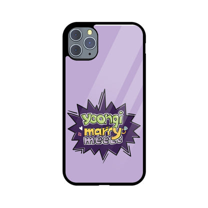 Yoongi Marry Me - Glass Phone Case