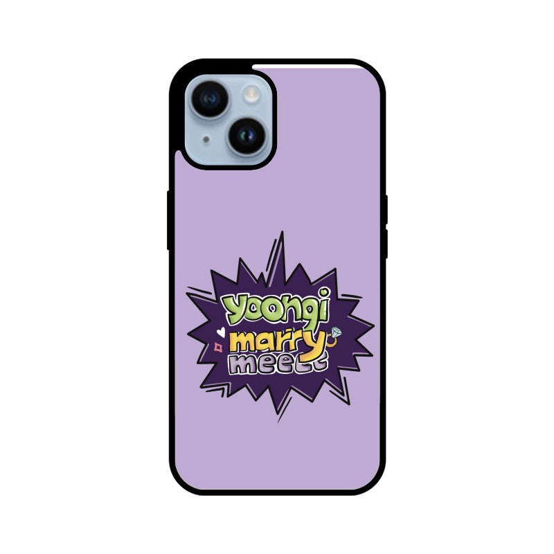 Yoongi Marry Me - Glass Phone Case