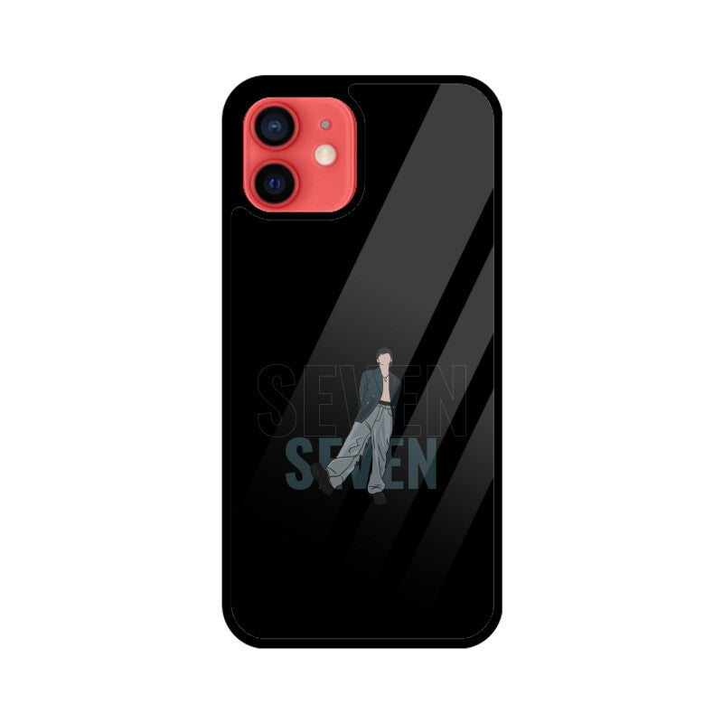 Seven (Jungkook) Black - Glass phone case