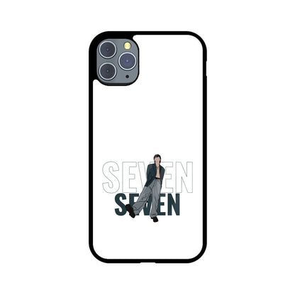Seven (Jungkook) White - Glass phone case