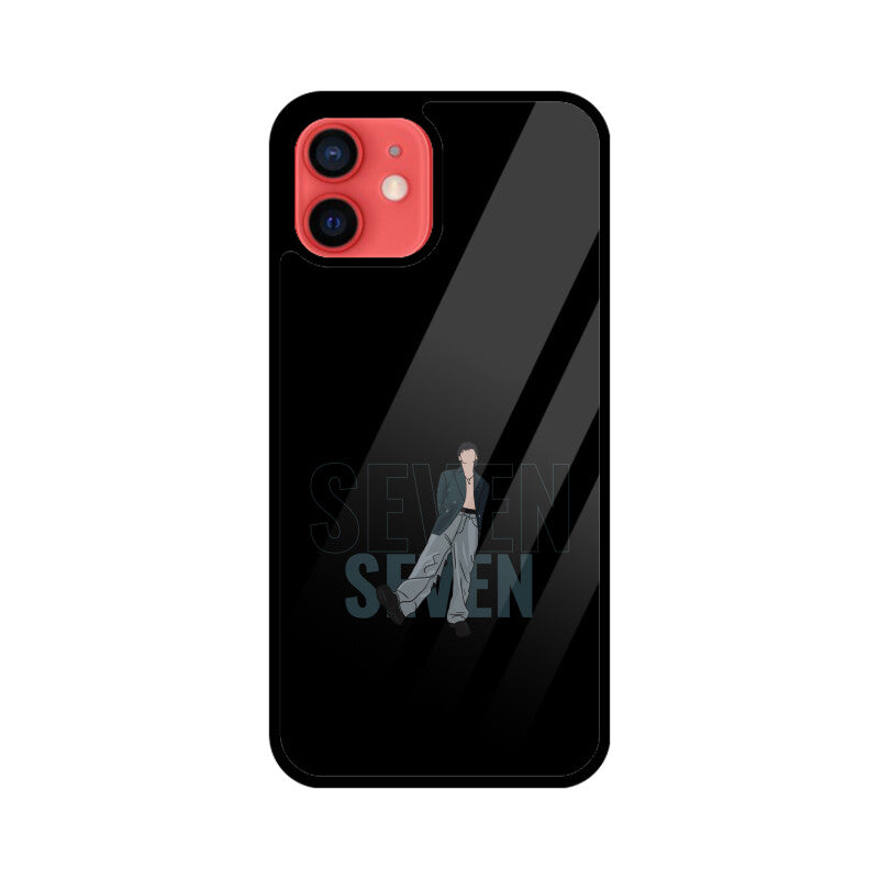 Seven (Jungkook) Black - Glass phone case