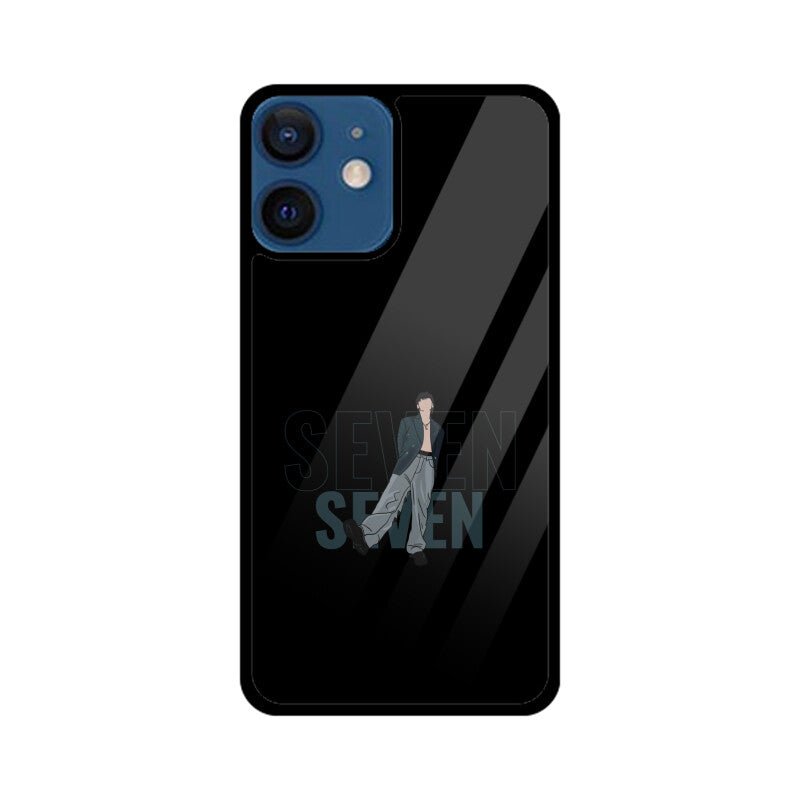 Seven (Jungkook) Black - Glass phone case